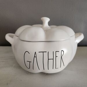 Rae Dunn pumpkin gather serving bowl